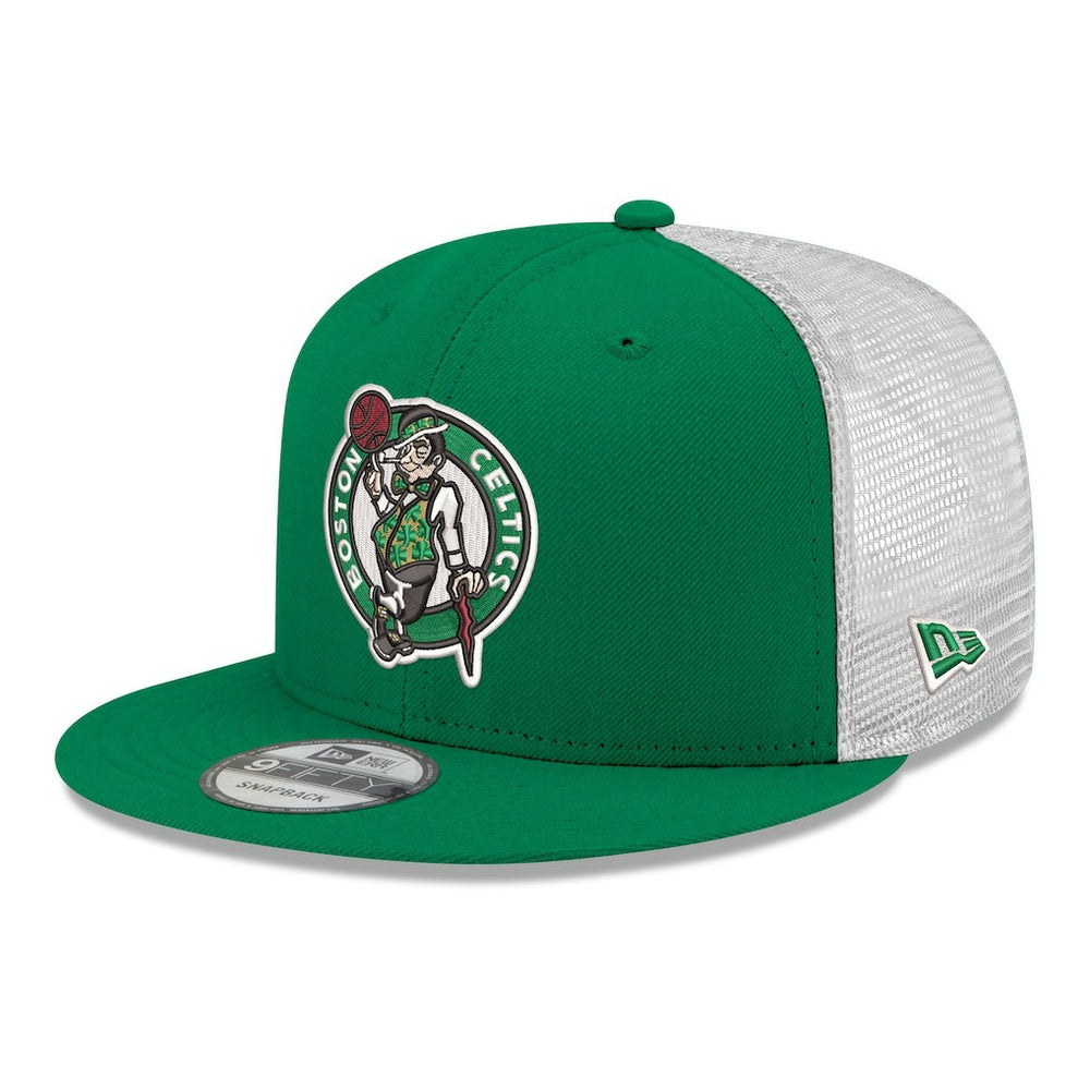 New Era - Boston Celtics Core Logo Meshback 9FIFTY Snapback Hat - Kelly Green