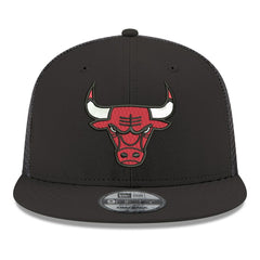 New Era - Chicago Bulls Core Logo Meshback 9FIFTY Snapback Hat - Black