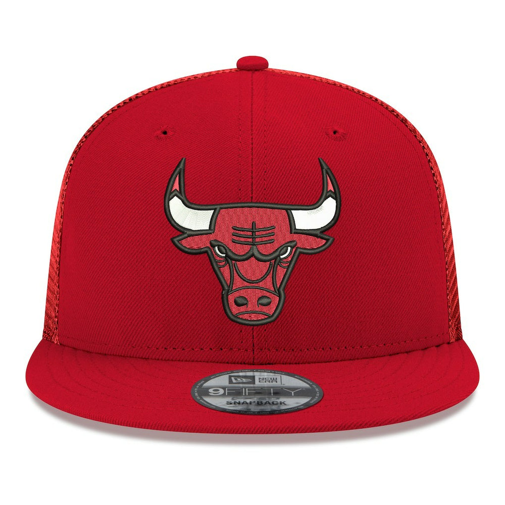 New Era - Chicago Bulls Core Logo Meshback 9FIFTY Snapback Hat - Red