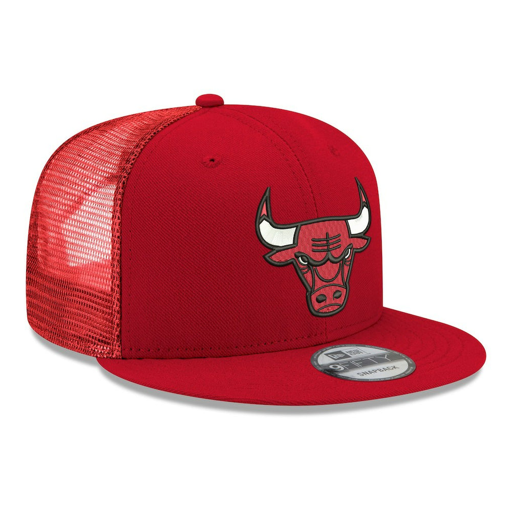 New Era - Chicago Bulls Core Logo Meshback 9FIFTY Snapback Hat - Red