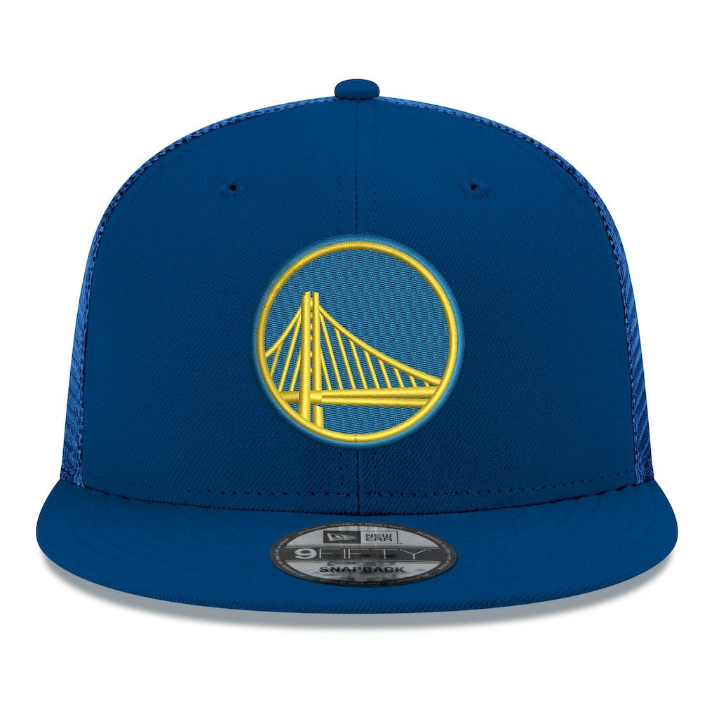 New Era - Golden State Warriors Core Logo Meshback 9FIFTY Snapback Hat - Royal