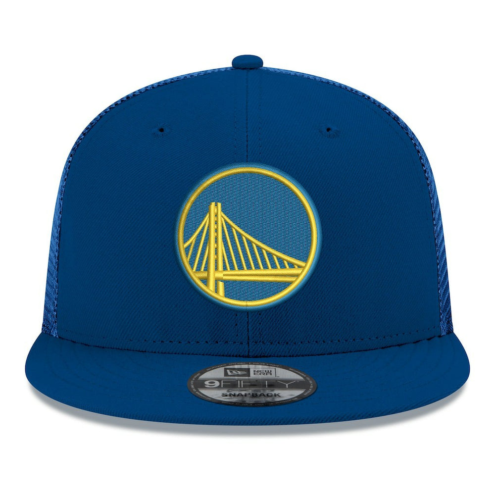 New Era - Golden State Warriors Core Logo Meshback 9FIFTY Snapback Hat - Royal