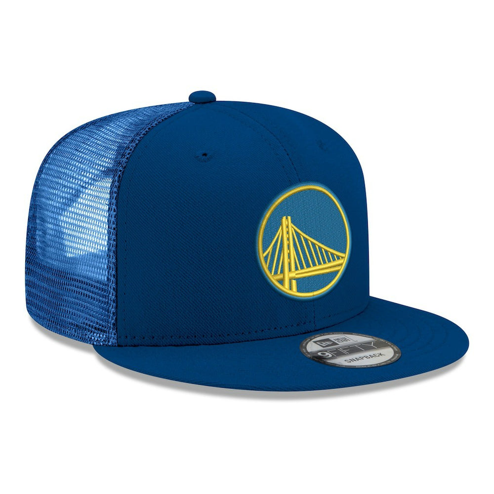 New Era - Golden State Warriors Core Logo Meshback 9FIFTY Snapback Hat - Royal