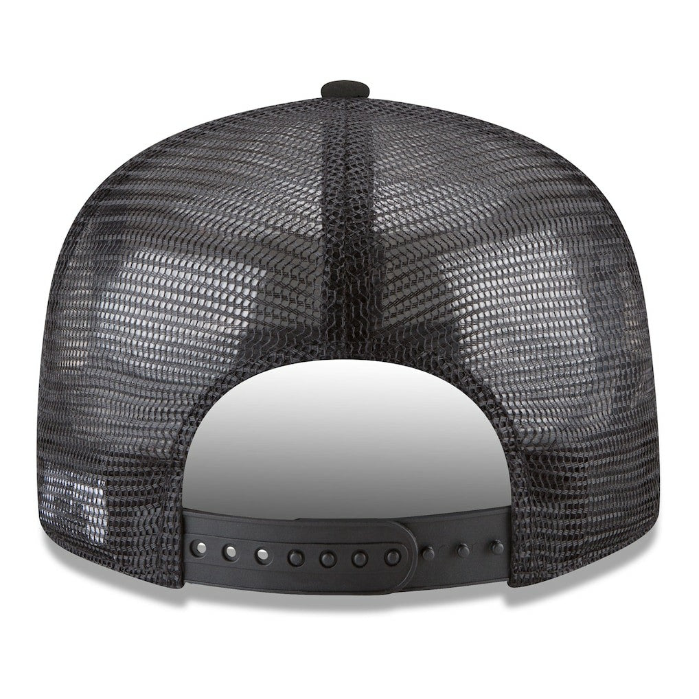 New Era - Golden State Warriors Core Logo Meshback 9FIFTY Snapback Hat - Black