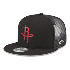 New Era - Houston Rockets Core Logo Meshback 9FIFTY Snapback Hat - Black