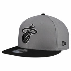 New Era - Miami Heat Core Logo Storm Gray Two-Tone 9FIFTY Snapback Hat - Gray