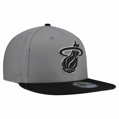 New Era - Miami Heat Core Logo Storm Gray Two-Tone 9FIFTY Snapback Hat - Gray