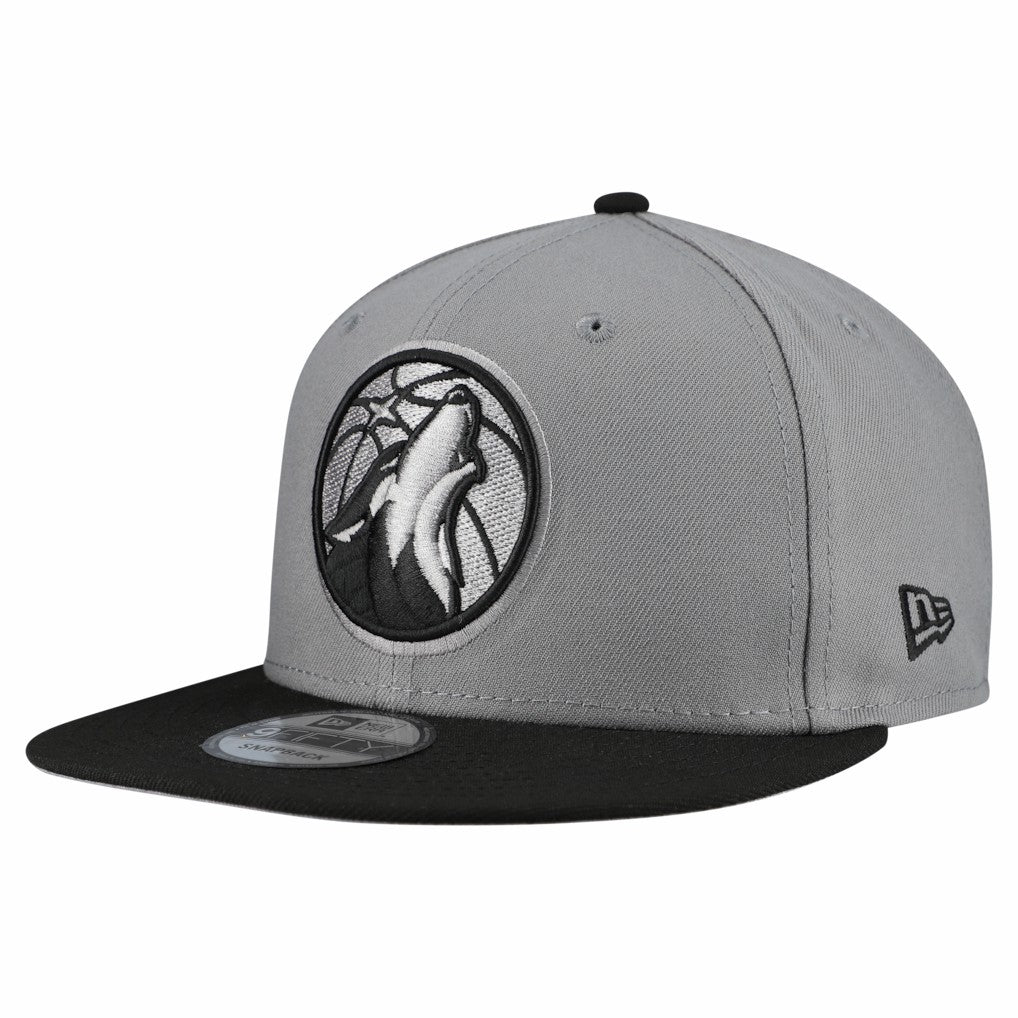 New Era - Minnesota Timberwolves Core Logo Storm Gray Two-Tone 9FIFTY Snapback Hat - Gray