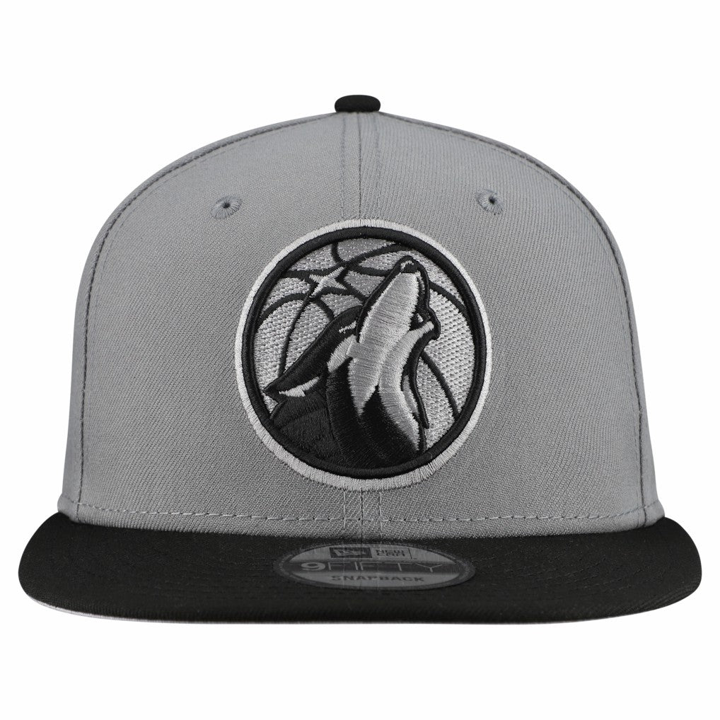 New Era - Minnesota Timberwolves Core Logo Storm Gray Two-Tone 9FIFTY Snapback Hat - Gray