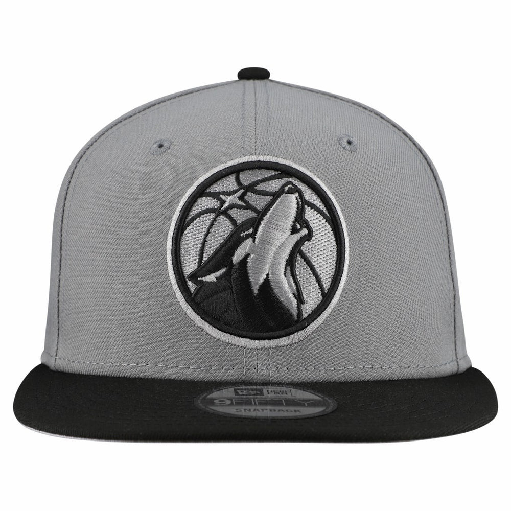 New Era - Minnesota Timberwolves Core Logo Storm Gray Two-Tone 9FIFTY Snapback Hat - Gray