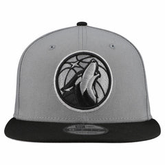 New Era - Minnesota Timberwolves Core Logo Storm Gray Two-Tone 9FIFTY Snapback Hat - Gray