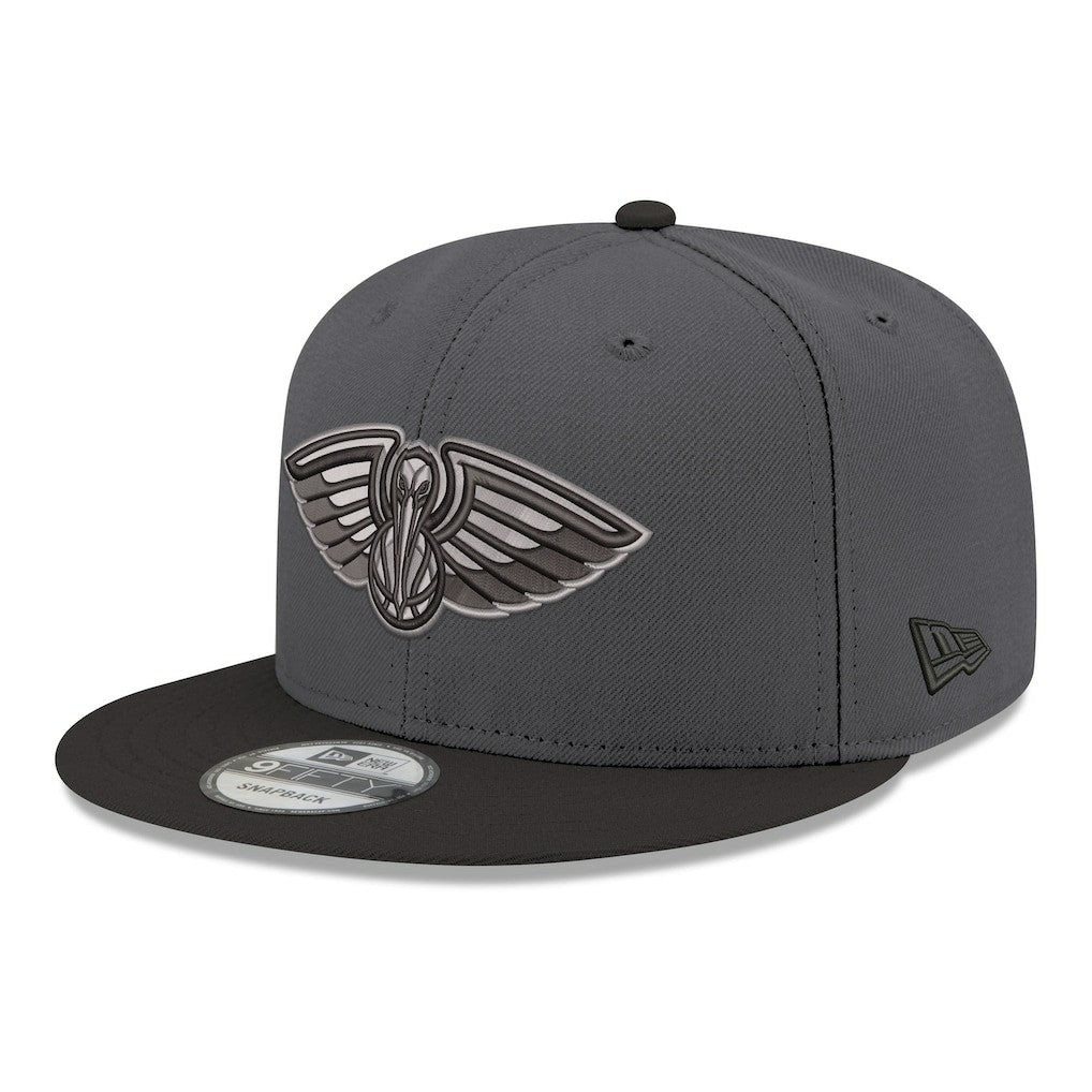 New Era - New Orleans Pelicans Logo 2-Tone 9FIFTY Snapback Hat - Gray/Black
