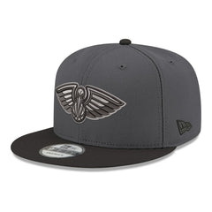 New Era - New Orleans Pelicans Logo 2-Tone 9FIFTY Snapback Hat - Gray/Black