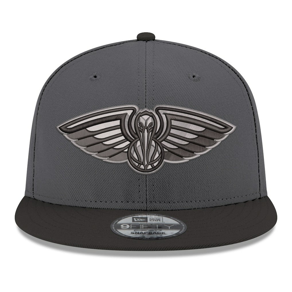 New Era - New Orleans Pelicans Logo 2-Tone 9FIFTY Snapback Hat - Gray/Black