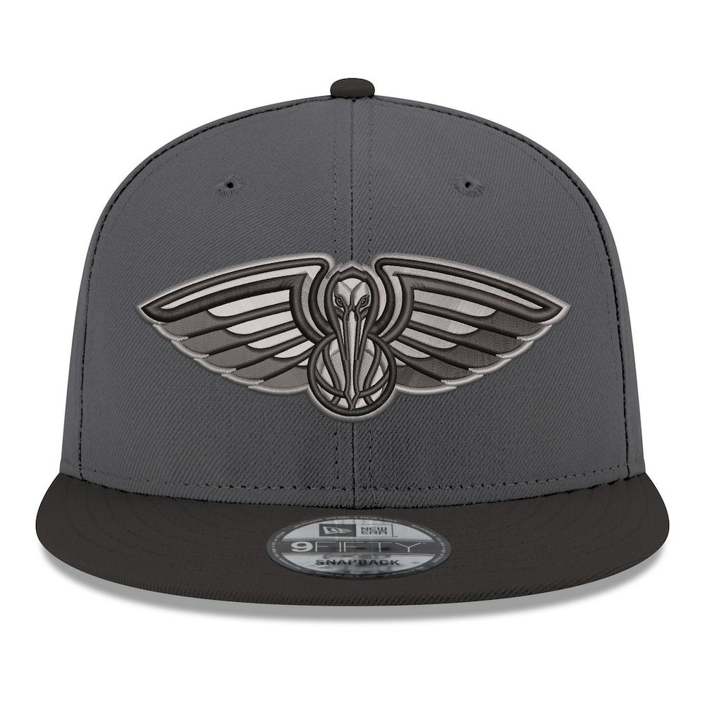 New Era - New Orleans Pelicans Logo 2-Tone 9FIFTY Snapback Hat - Gray/Black
