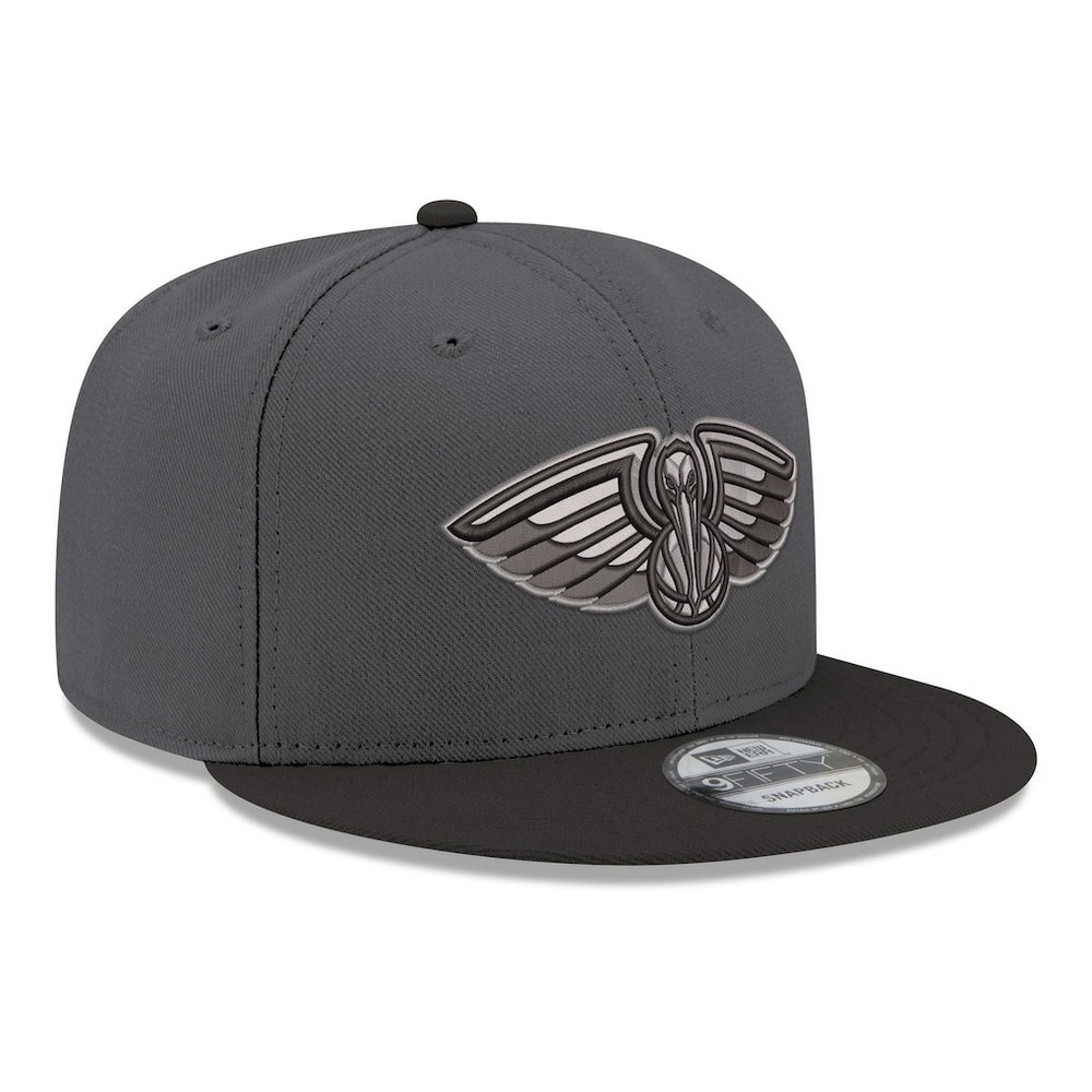 New Era - New Orleans Pelicans Logo 2-Tone 9FIFTY Snapback Hat - Gray/Black