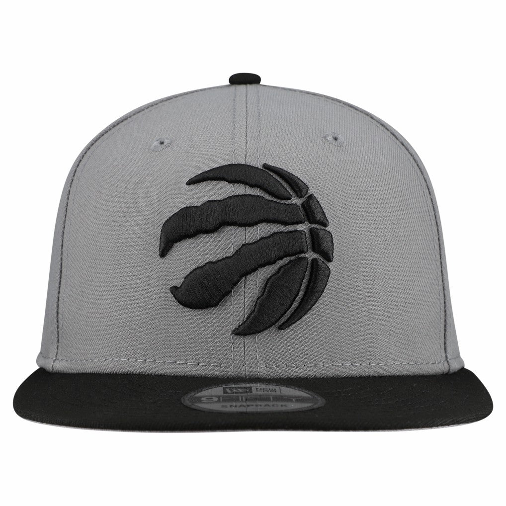 New Era - Toronto Raptors Core Logo Storm Gray Two-Tone 9FIFTY Snapback Hat - Gray