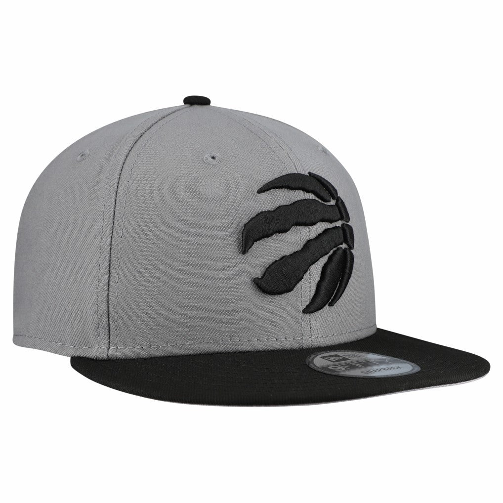 New Era - Toronto Raptors Core Logo Storm Gray Two-Tone 9FIFTY Snapback Hat - Gray