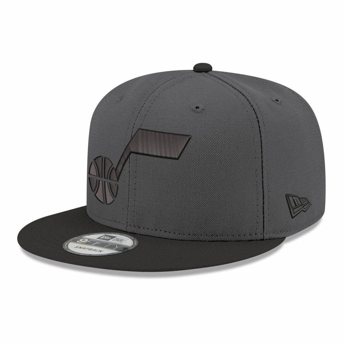 New Era - Utah Jazz Logo 2-Tone 9FIFTY Snapback Hat - Gray/Black