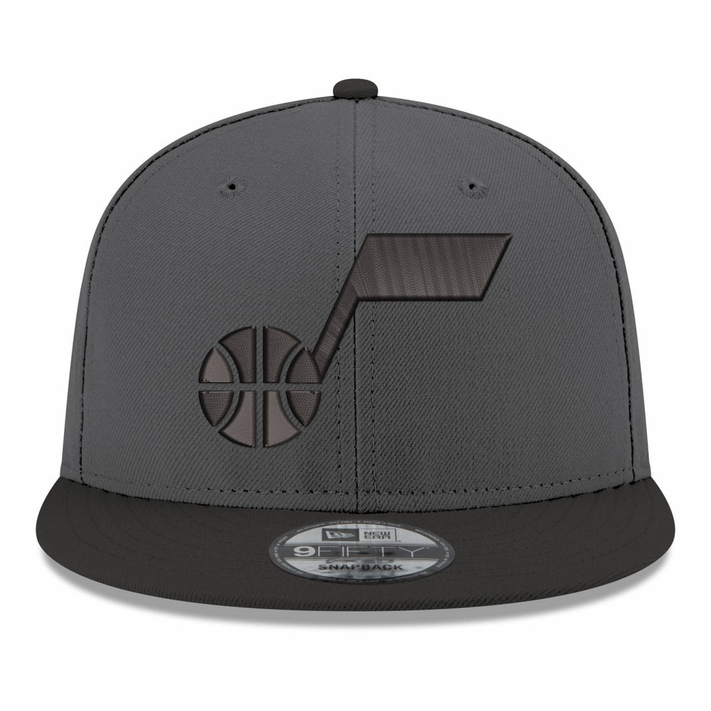 New Era - Utah Jazz Logo 2-Tone 9FIFTY Snapback Hat - Gray/Black