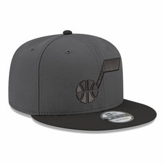 New Era - Utah Jazz Logo 2-Tone 9FIFTY Snapback Hat - Gray/Black