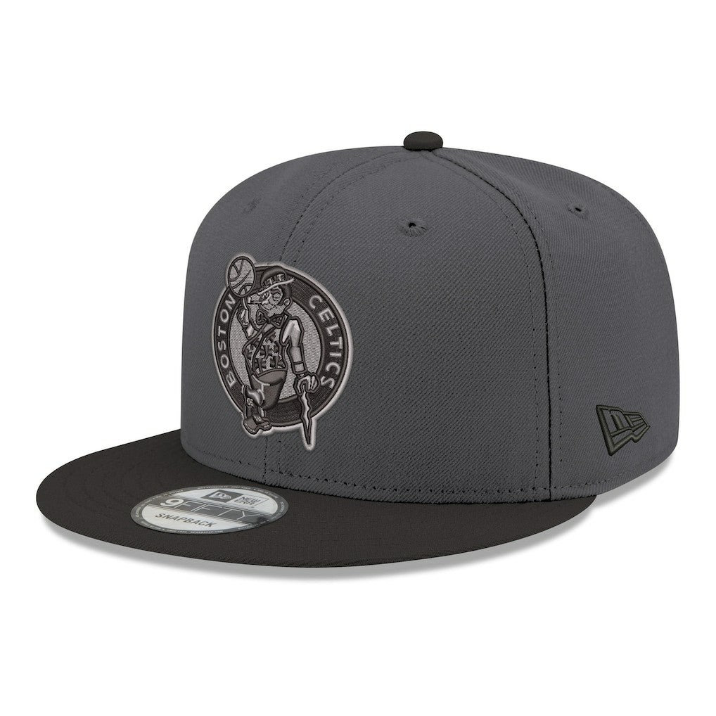 New Era - Boston Celtics Logo 2-Tone 9FIFTY Snapback Hat - Gray/Black