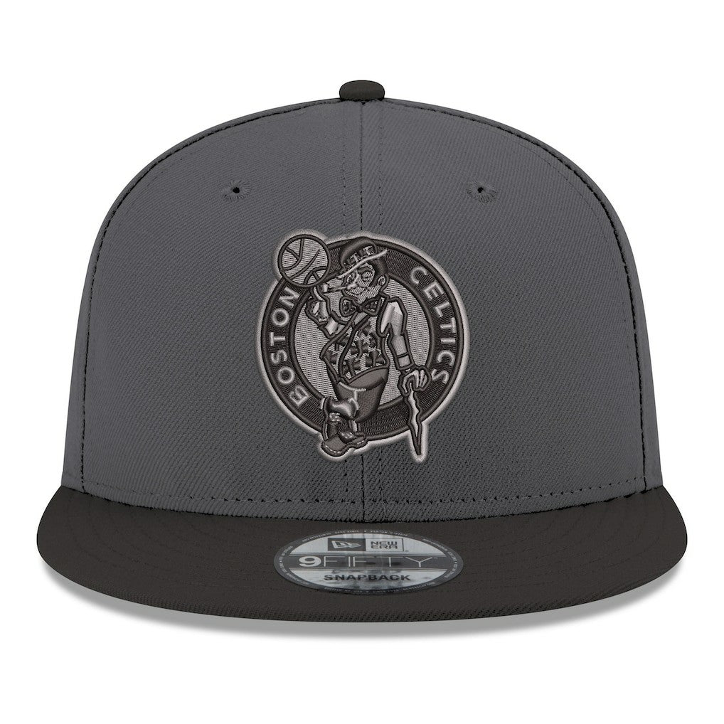 New Era - Boston Celtics Logo 2-Tone 9FIFTY Snapback Hat - Gray/Black