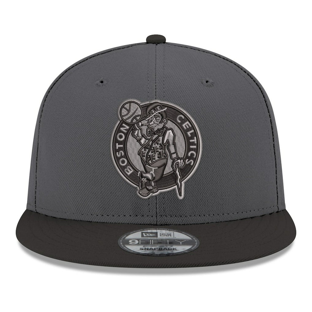 New Era - Boston Celtics Logo 2-Tone 9FIFTY Snapback Hat - Gray/Black