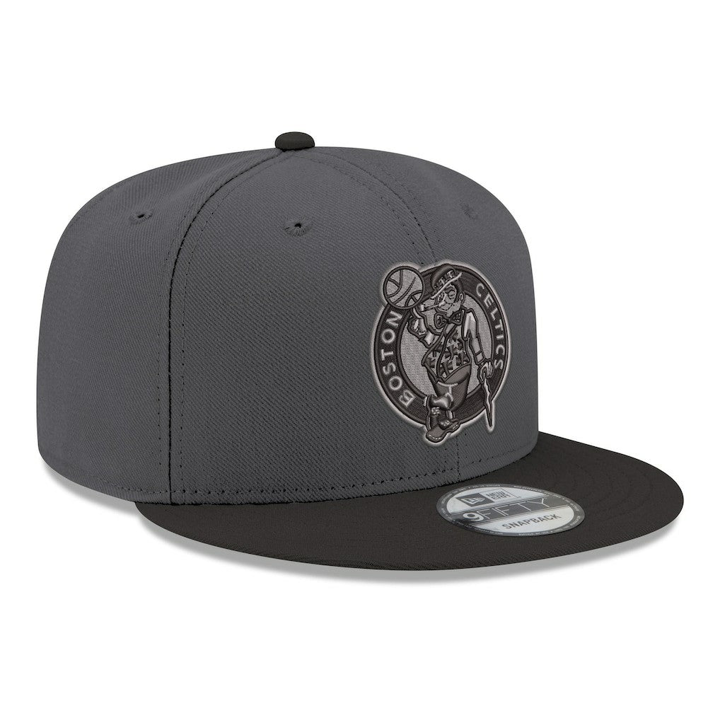 New Era - Boston Celtics Logo 2-Tone 9FIFTY Snapback Hat - Gray/Black