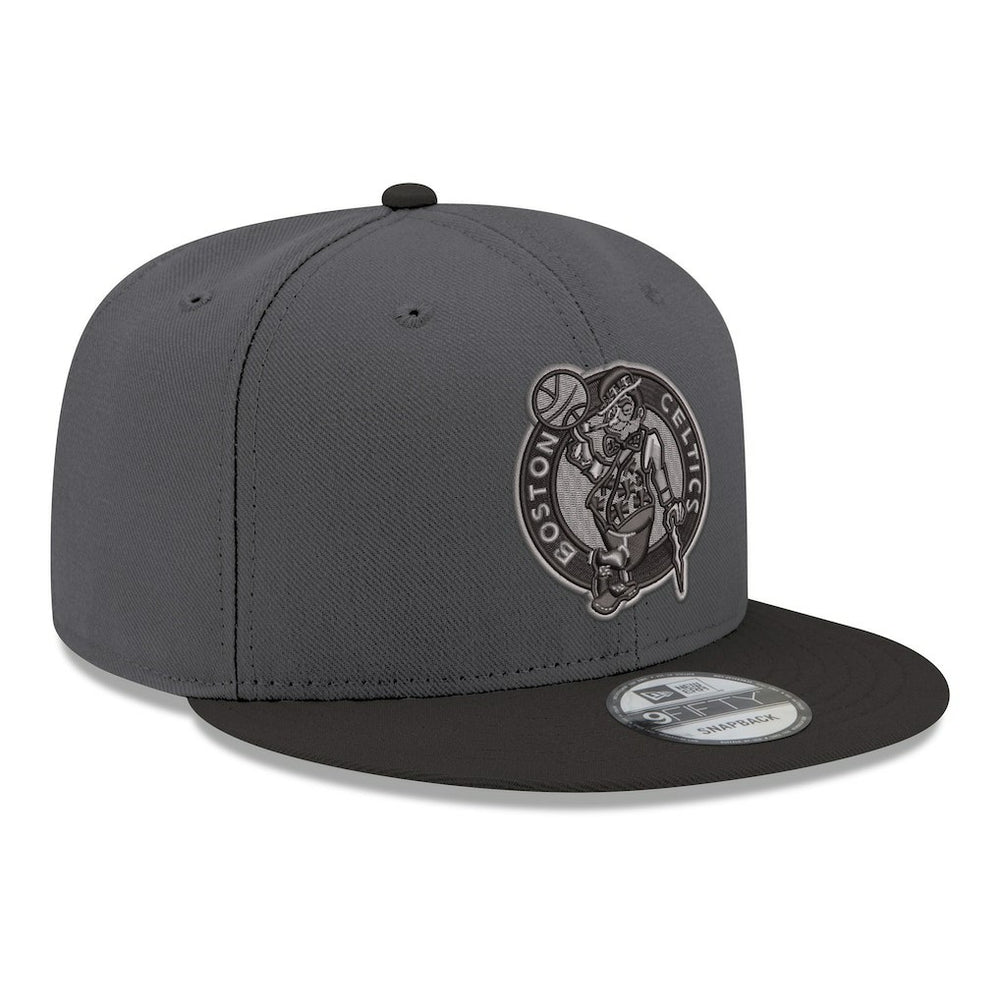New Era - Boston Celtics Logo 2-Tone 9FIFTY Snapback Hat - Gray/Black