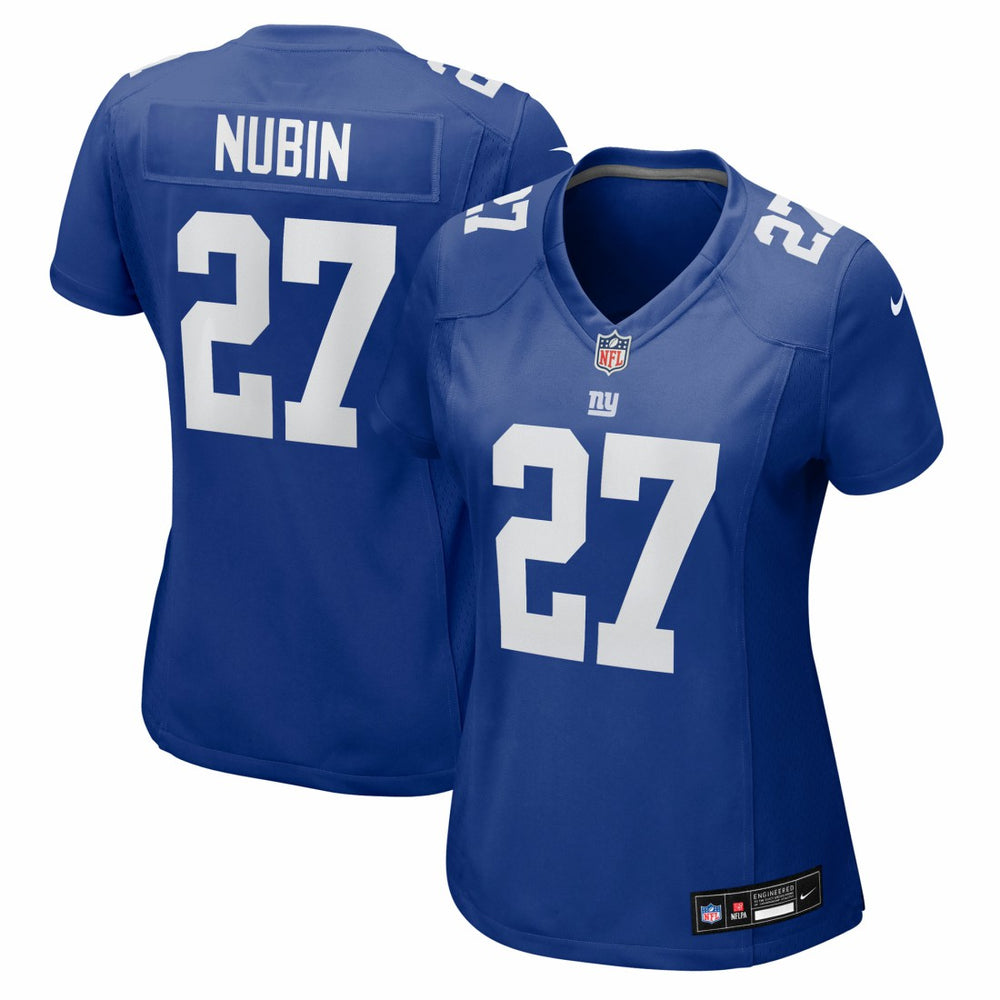 Tyler Nubin New York Giants Women's Team Game Jersey Royal - Nike
