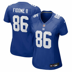 Thomas Fidone II New York Giants Women's Team Game Jersey Royal - Nike