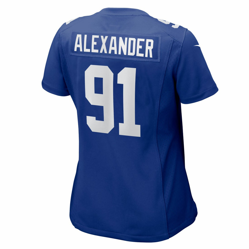 Darius Alexander New York Giants Women's Team Game Jersey Royal - Nike