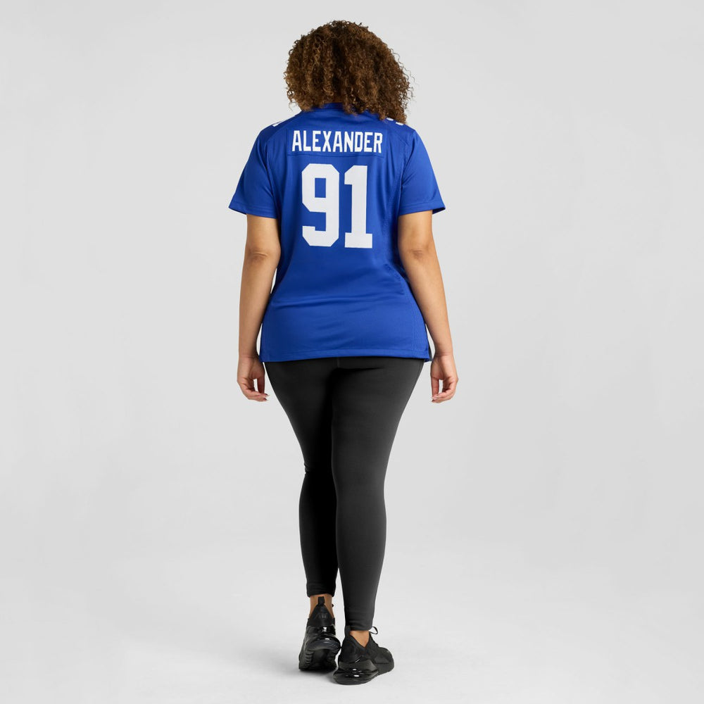 Darius Alexander New York Giants Women's Team Game Jersey Royal - Nike