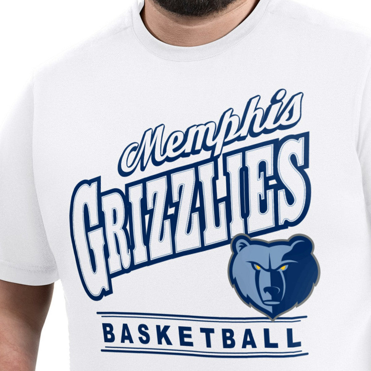 NBA - Memphis Grizzlies G-III Sports by Carl Banks Adaptive Headliner T-Shirt - White