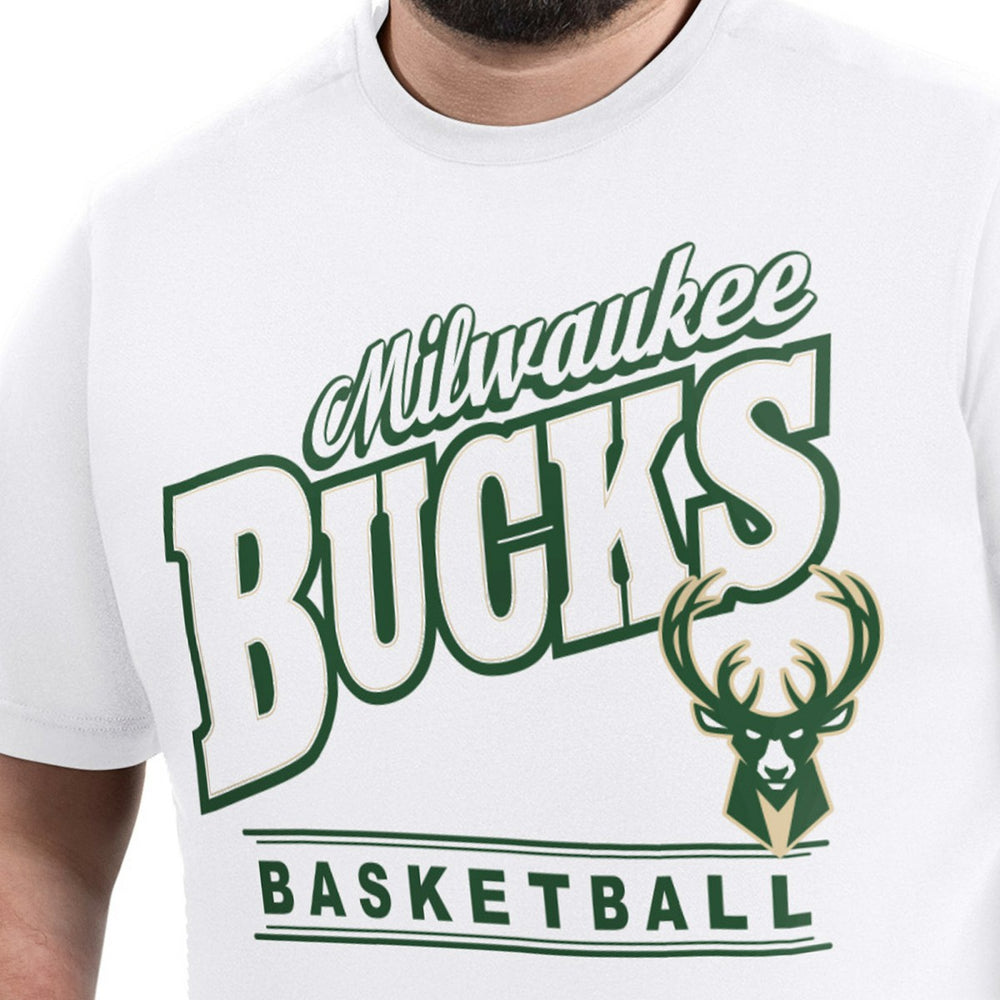 NBA - Milwaukee Bucks G-III Sports by Carl Banks Adaptive Headliner T-Shirt - White