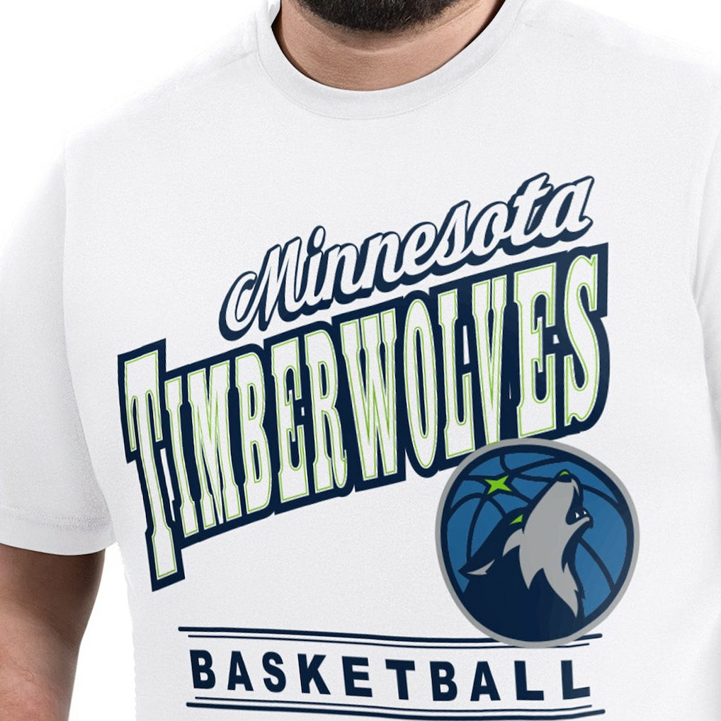 NBA - Minnesota Timberwolves G-III Sports by Carl Banks Adaptive Headliner T-Shirt - White