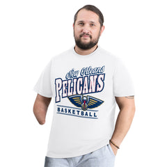 NBA - New Orleans Pelicans G-III Sports by Carl Banks Adaptive Headliner T-Shirt - White
