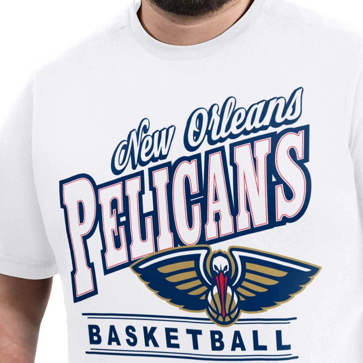 NBA - New Orleans Pelicans G-III Sports by Carl Banks Adaptive Headliner T-Shirt - White