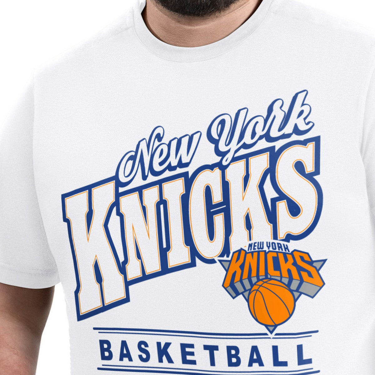 NBA - New York Knicks G-III Sports by Carl Banks Adaptive Headliner T-Shirt - White