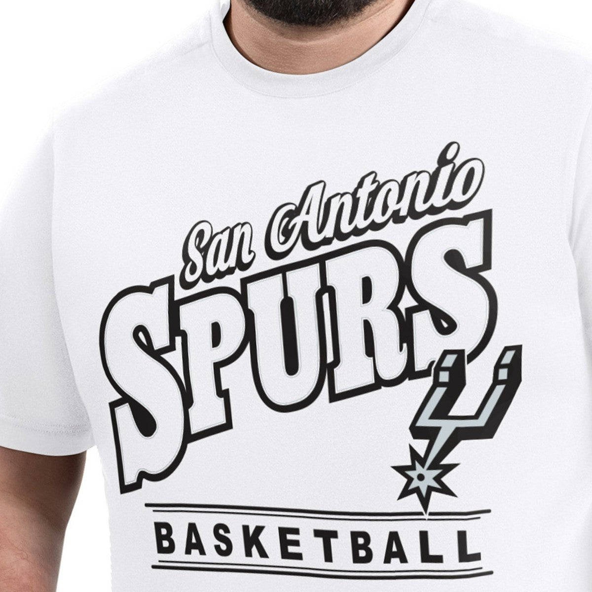 NBA - San Antonio Spurs G-III Sports by Carl Banks Adaptive Headliner T-Shirt - White