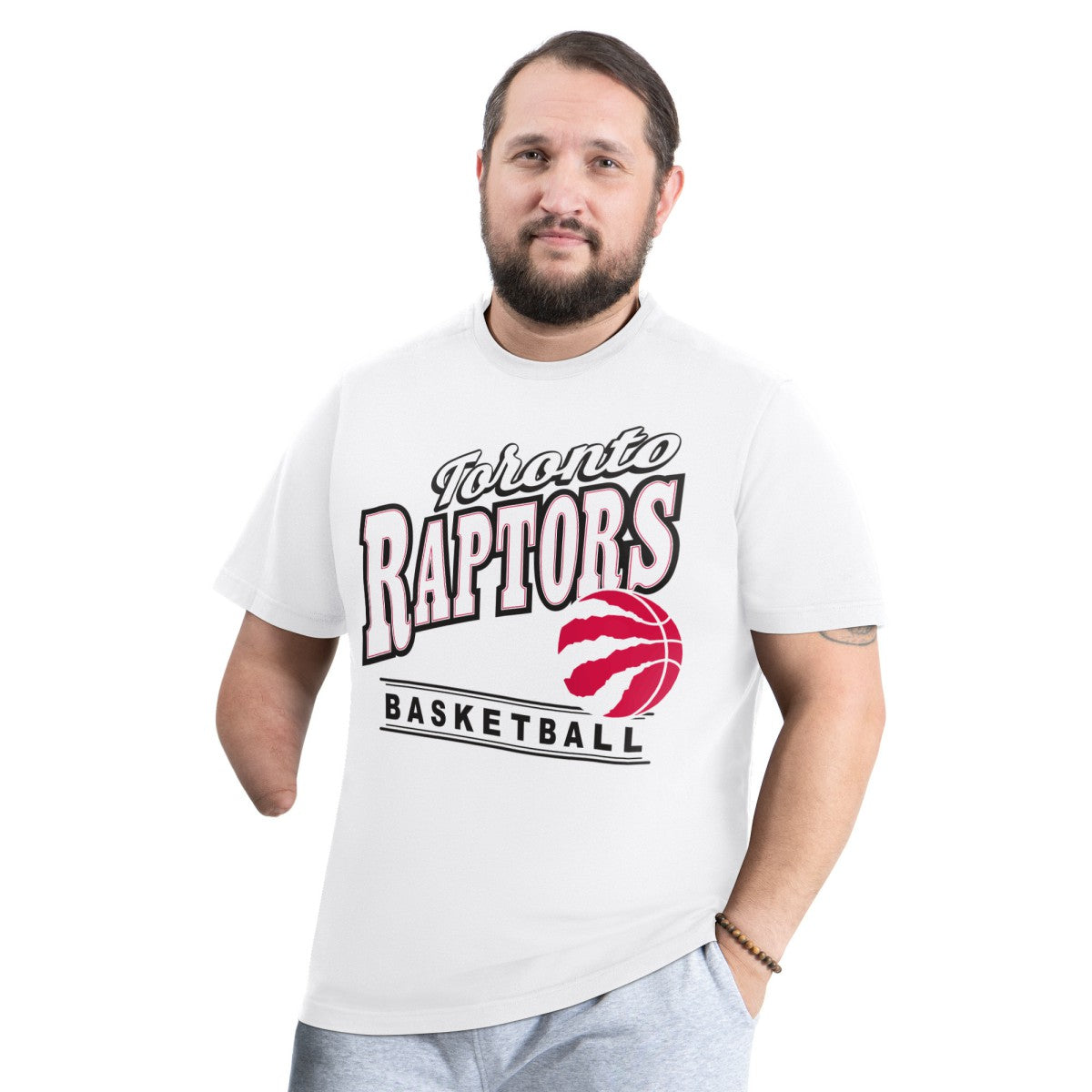NBA - Toronto Raptors G-III Sports by Carl Banks Adaptive Headliner T-Shirt - White