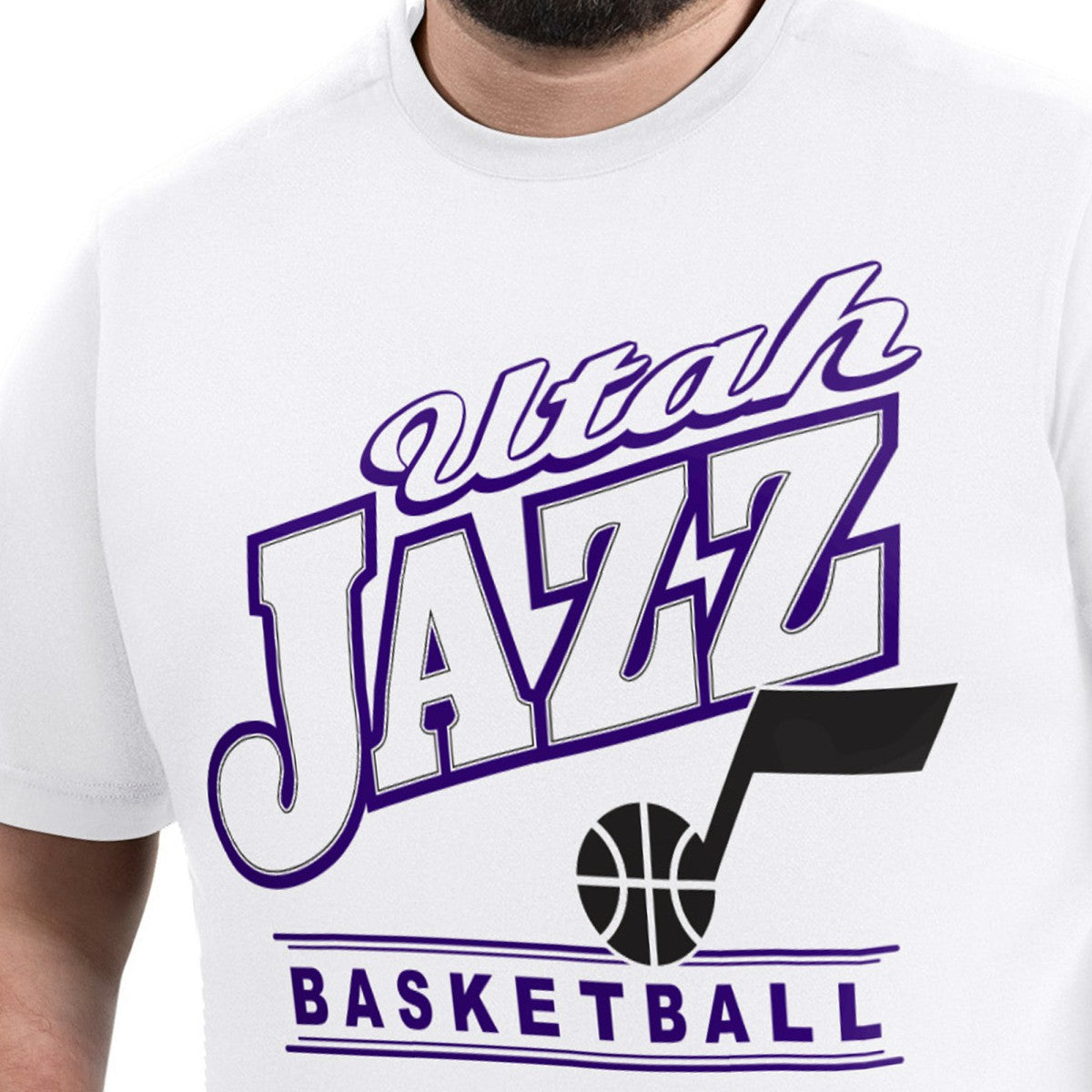 NBA - Utah Jazz G-III Sports by Carl Banks Adaptive Headliner T-Shirt - White