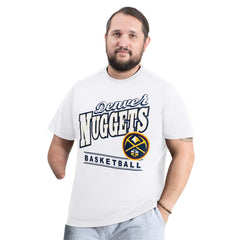 NBA - Denver Nuggets G-III Sports by Carl Banks Adaptive Headliner T-Shirt - White