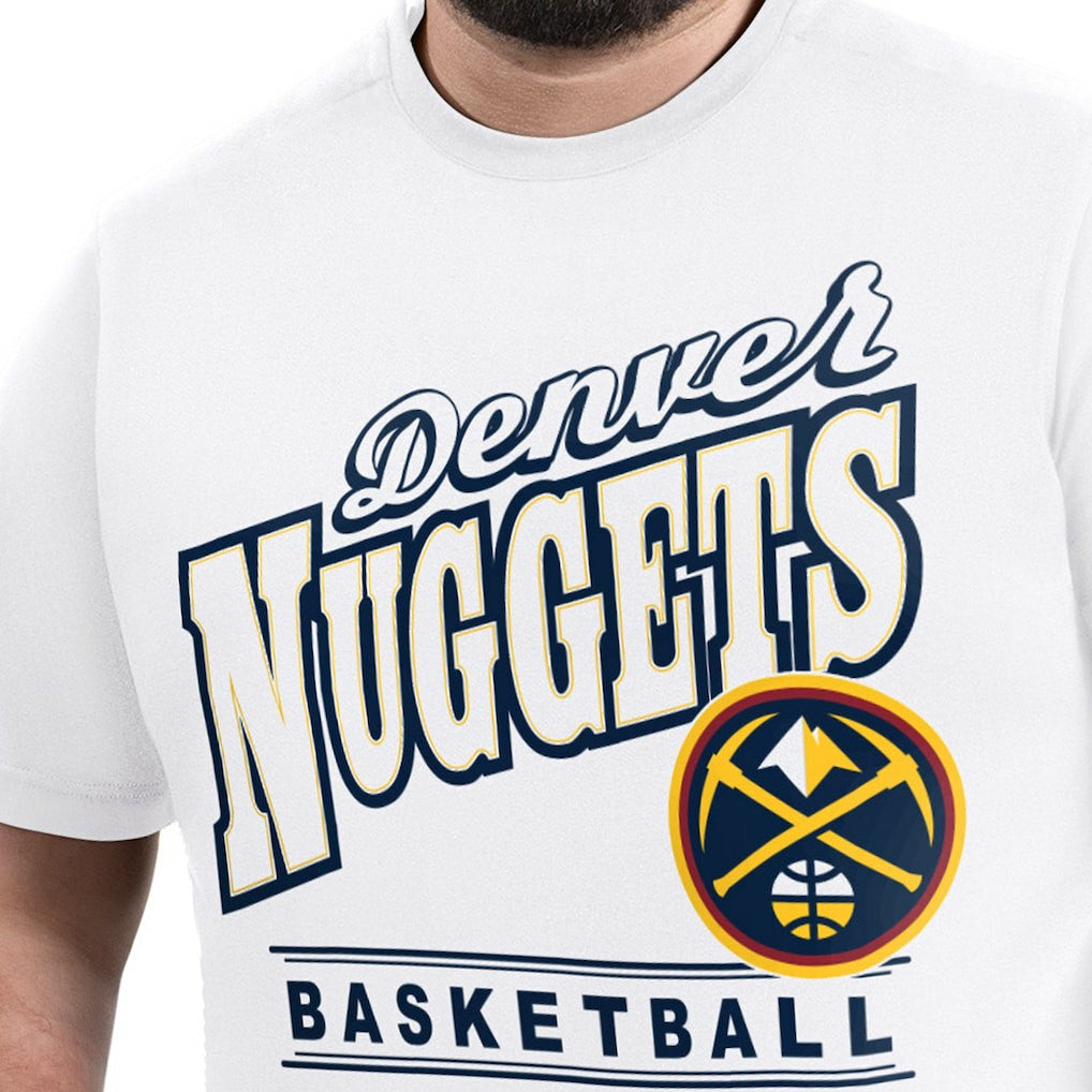NBA - Denver Nuggets G-III Sports by Carl Banks Adaptive Headliner T-Shirt - White