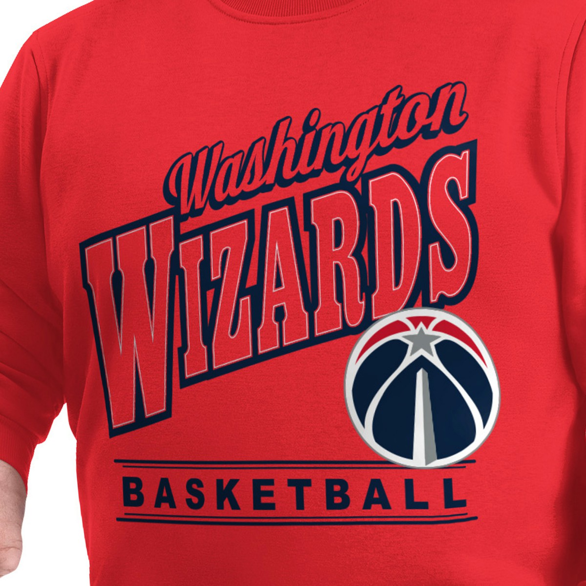 NBA - Washington Wizards G-III Sports by Carl Banks Adaptive Headliner Fleece Crewneck Sweatshirt - Red