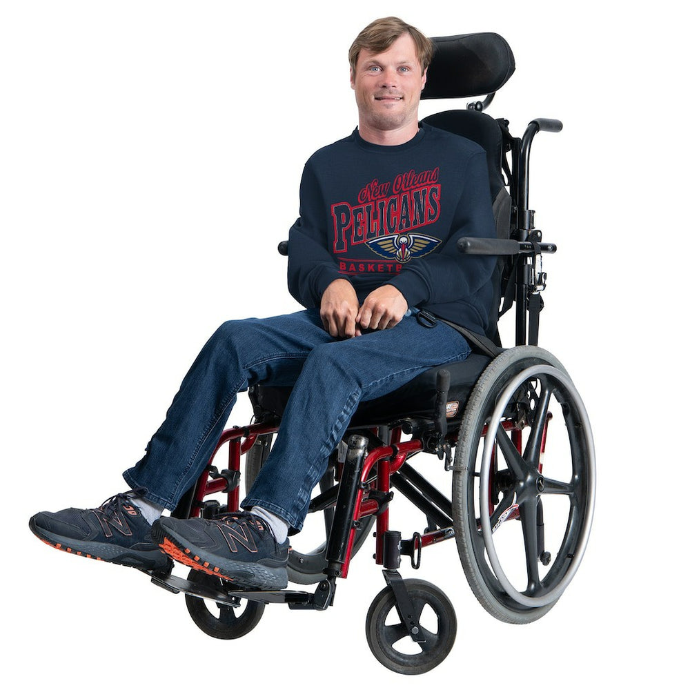 NBA - New Orleans Pelicans G-III Sports by Carl Banks Adaptive Headliner Fleece Crewneck Sweatshirt - Navy