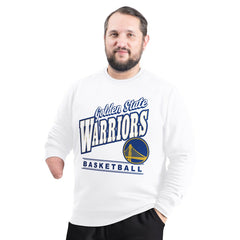 NBA - Golden State Warriors G-III Sports by Carl Banks Adaptive Headliner Fleece Crewneck Sweatshirt - White