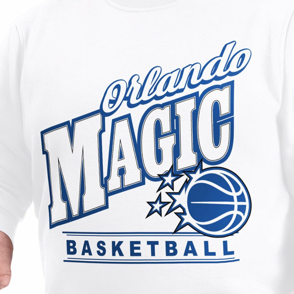 NBA - Orlando Magic G-III Sports by Carl Banks Adaptive Headliner Fleece Crewneck Sweatshirt - White
