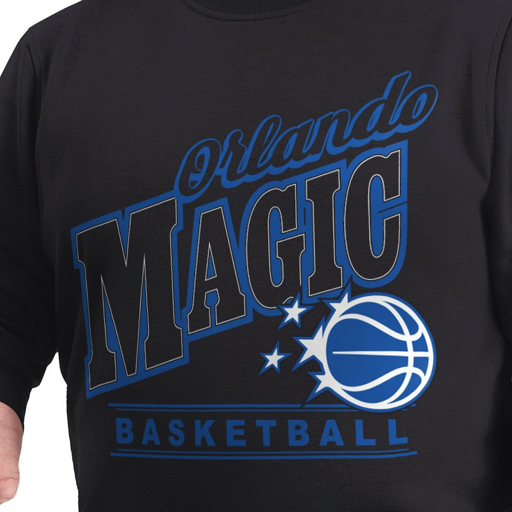 NBA - Orlando Magic G-III Sports by Carl Banks Adaptive Headliner Fleece Crewneck Sweatshirt - Black